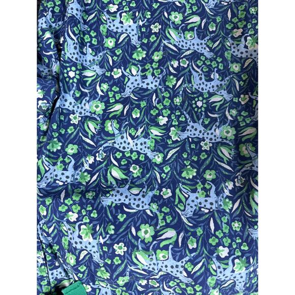 J.Crew Long-sleeve Cotton Poplin Pajama Set in Blue Fauna Floral Size Small - Picture 4 of 10